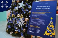 Ježíškův strom splněných přání se v Central Kladno krásně rozzářil