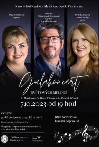 Maestro Miguelangelo Cavalcanti i Olga Koblížková. Galakoncert světových melodií v Kladně