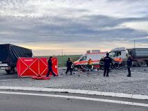 Dnes se stala vážná dopravní nehoda na obchvatu Slaného u obce Žižice