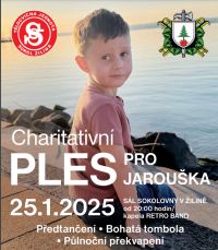 Koná se charitativní ples. Pomůže rodině vážně nemocného Jarouška ze Žiliny