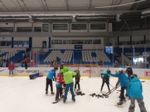 Kladenští Miners trénovali na ledě hokejových Rytířů