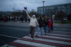 Lidský řetěz na Kladně se vydařil. Stejně jako v čase revoluce