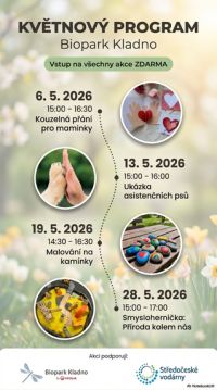 Jaké akce se konají v Bioparku Kladno v květnu 2026?