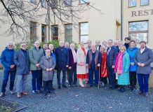 Prezident Porýní - Falcka navštívil Lidice. Nechyběly lidické děti a hejtmanka