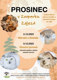 Mikuláš a Zlobidla navštíví první prosincovou sobotu Zoopark Zájezd. Nezapomeňte vzít s sebou dárky pro zvířátka