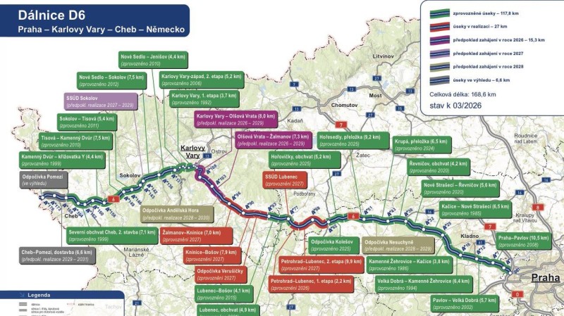 D&aacute;lnice D6: Hotovo m&aacute; b&yacute;t za 3 roky