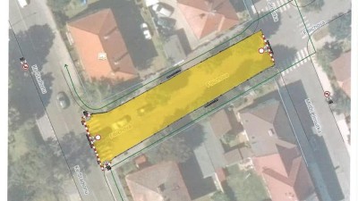 Ulice Fibichova uzavřen&aacute;