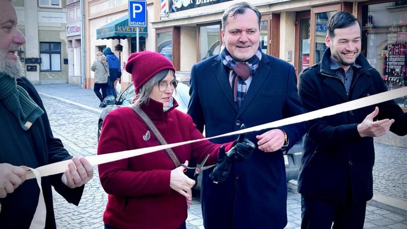 Zrekonstruovaná Soukenická ulice ve Slaném byla předána do užívání