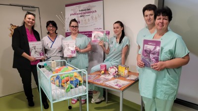 Purpurový listopad na kladenské neonatologické JIP: podpora Nedoklubka pro nejmenší