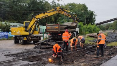 U hornického skanzenu opravují přejezd