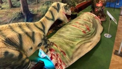 V kulturáku na Sítné byla interaktivní dinosauří výstava Dino Expo