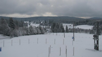 webkamera z Horské Kvildy na Šumavě dnes ráno