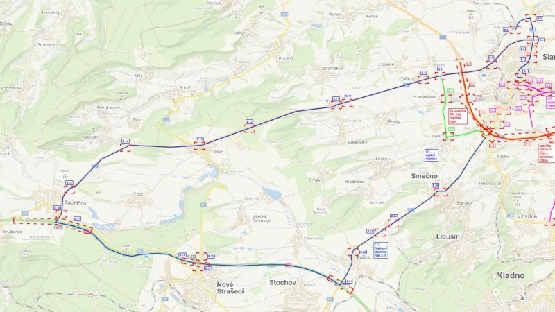 Silnice Slaný - Hrdliv bude na čtyři dny uzavřená