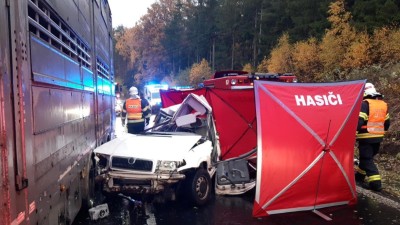 Při tragické nehodě nedaleko Jesenice na Rakovnicku zemřeli dva lidé