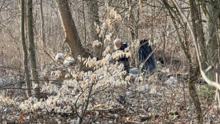 Les u Kožovky: bezdomovec nyn&iacute; hromad&iacute; nepoř&aacute;dek u badmintonu